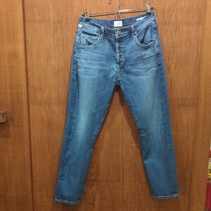 Citizens Of Humanity Boyfriend Cropped Emerson Blue Jeans